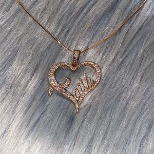 Faith- Choker- Gold Fashion Necklace